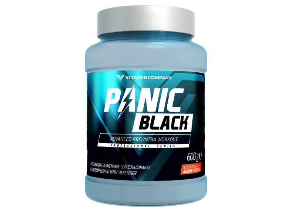 Vitamincompany Panic Black 3.0 Pre-Intra Workout Agrumi 600g Bestbody.it
