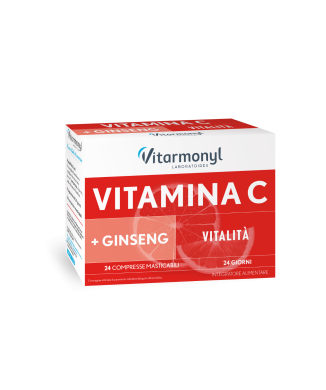 Vitarmonyl Vitamina C + Ginseng 24 compresse masticabili Bestbody.it