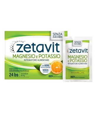 Zetavit Magnesio Potassio Senza Zucchero 24 Bustine Bestbody.it